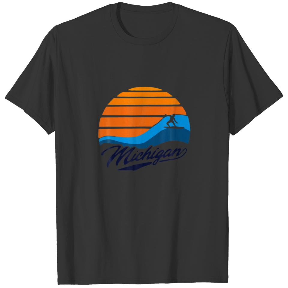 Funny Muskegon Lake Michigan Surfer T-shirt
