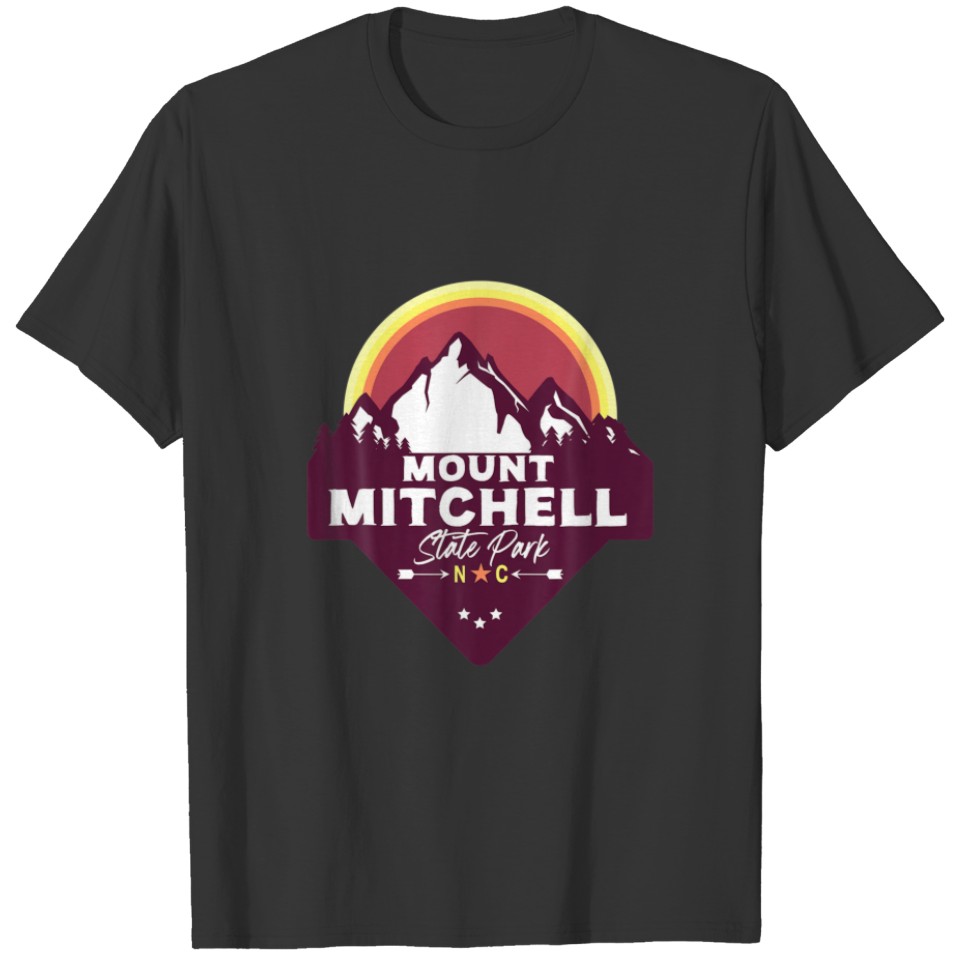 Mount Mitchell State Park North Carolina NC Mounta T-shirt
