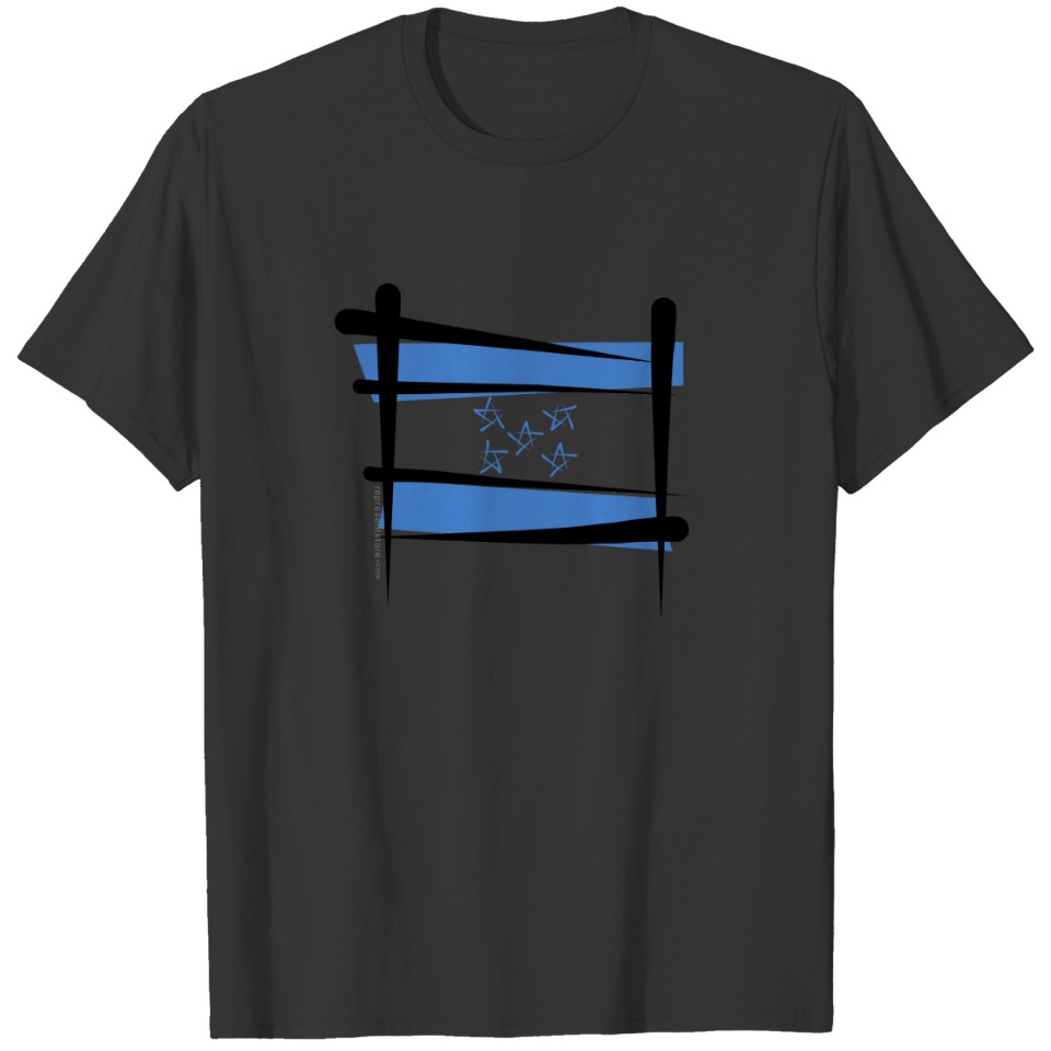 Honduras Brush Flag T-shirt