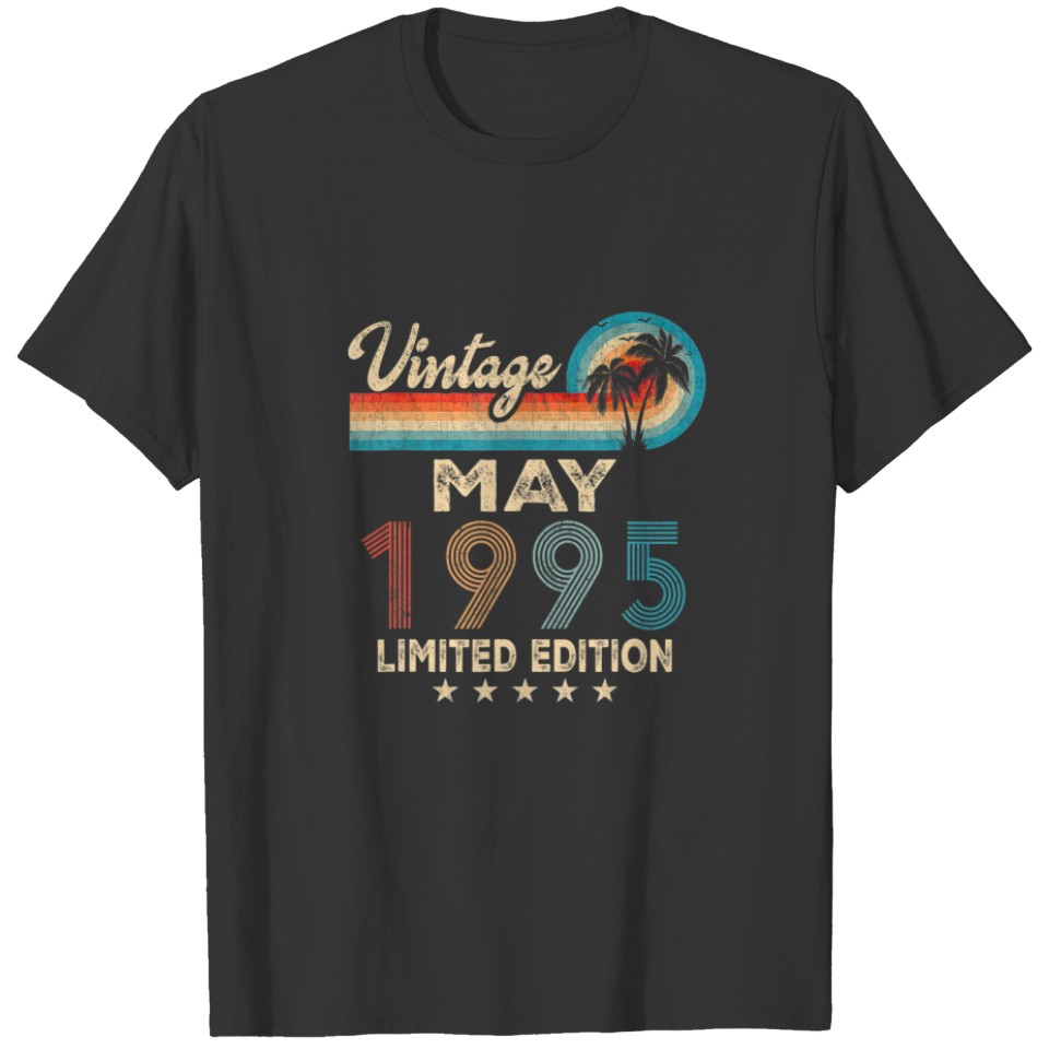 May 1995 27Th Birthday Gifts Vintage T-shirt