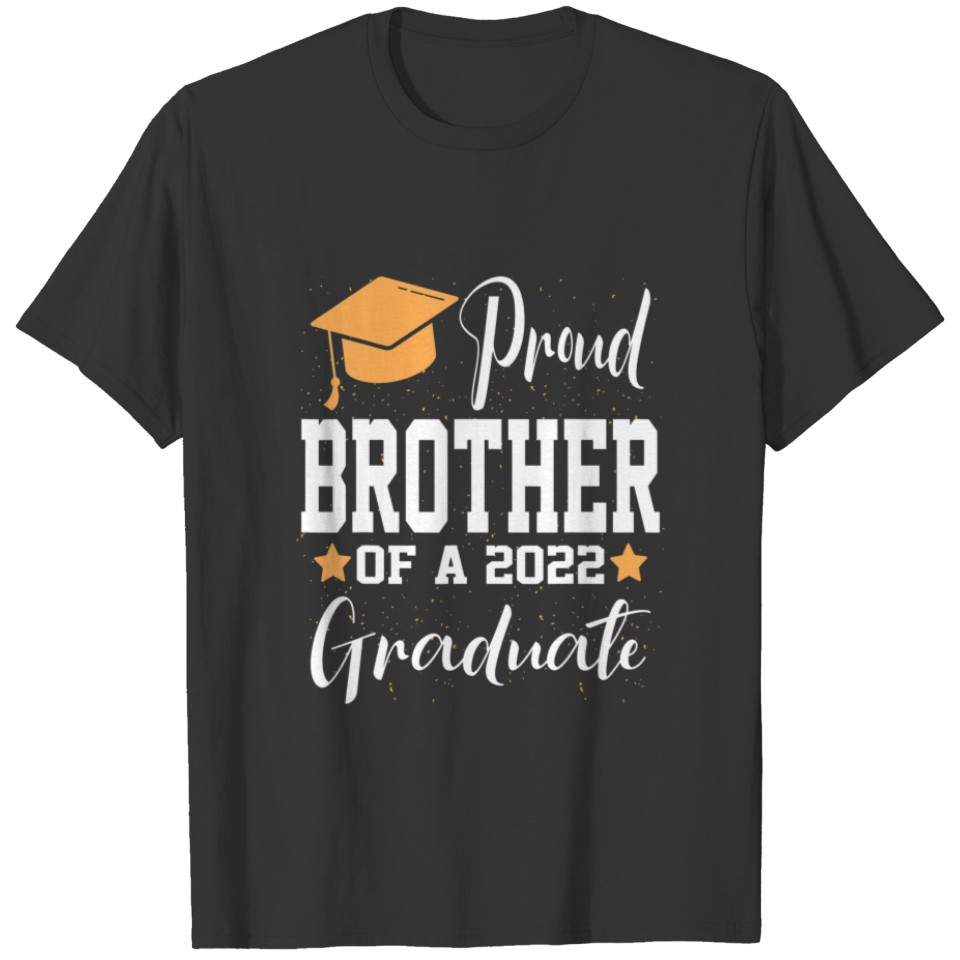 Proud Brother A Class Of 2022 Graduate Dinosaur Gr T-shirt