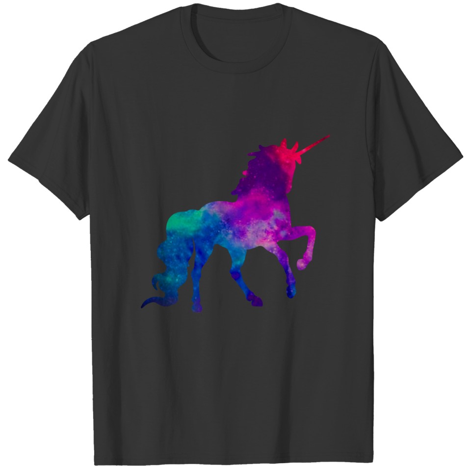 Galaxy Unicorn in Sky Colors of Blue and Purple, Z T-shirt