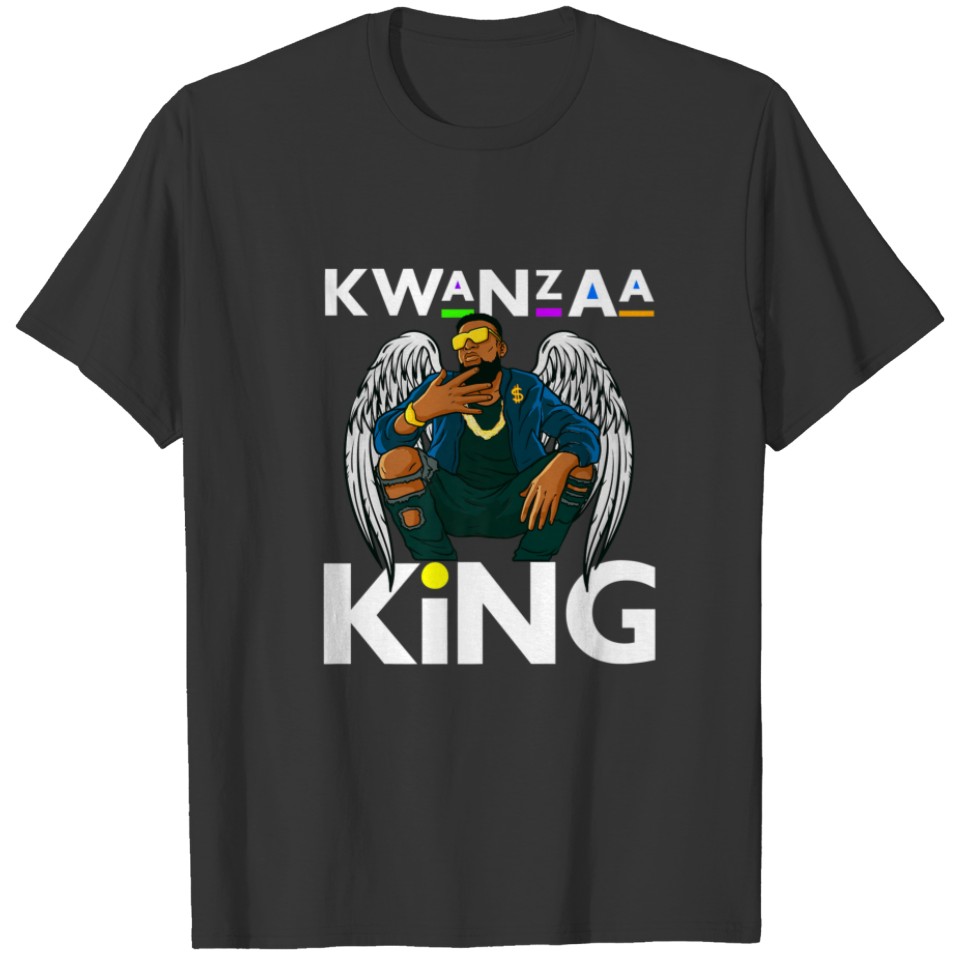 Kwanzaa King Black Daddy Bruh Father Brother Melan T-shirt