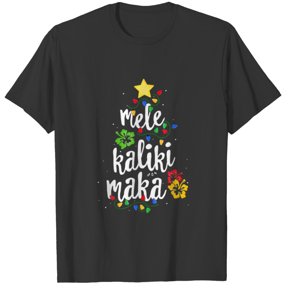 Mele Kalikimaka For Women Hawaiian Christmas T-shirt