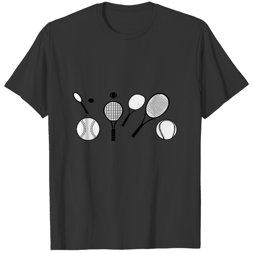 Tennis lovers match T-shirt