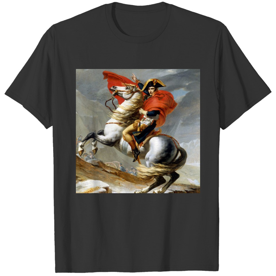 Jacques Louis David Napoleon Crossing the Alps Polo T-shirt