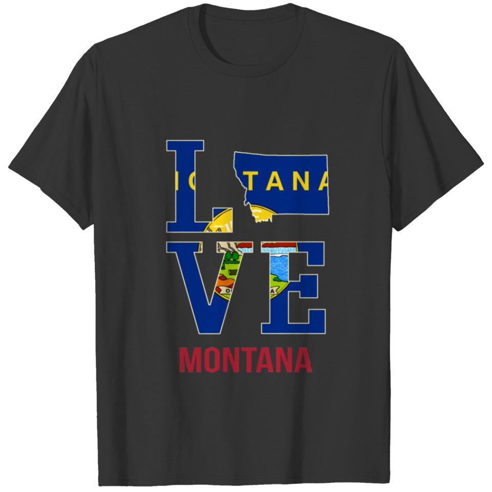 Montana state love T-shirt