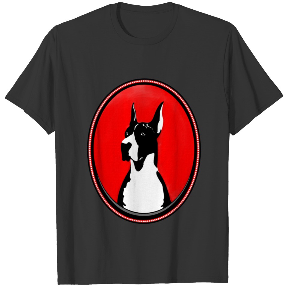 Mantle Great Dane cropped T-shirt