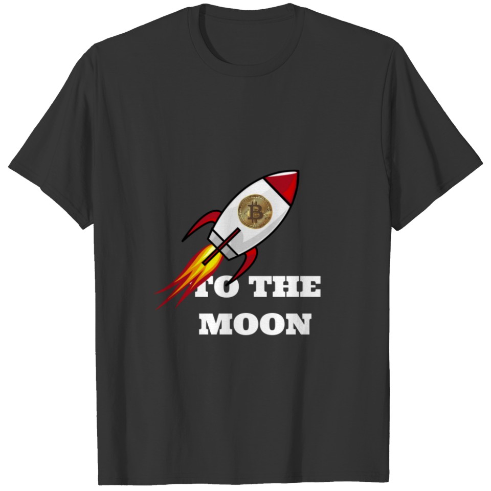 Bitcoin to the moon - Wallstreet Kryptowährung T-shirt