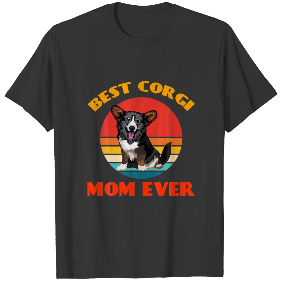 Best Cardigan Welsh Corgi Mom Mama Ever Dog Mother T-shirt