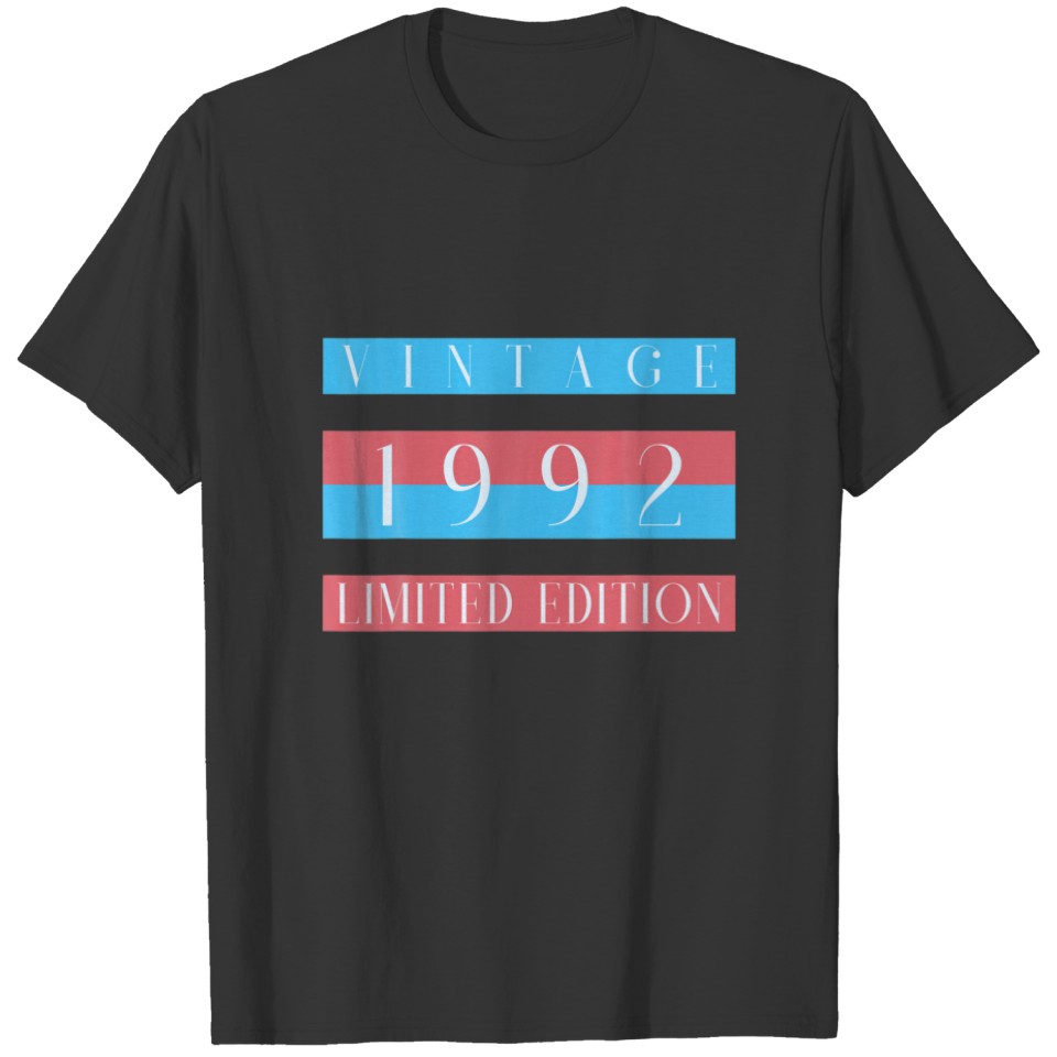 30 Year Old Gifts Vintage 1992 Men Women 30Th Birt T-shirt