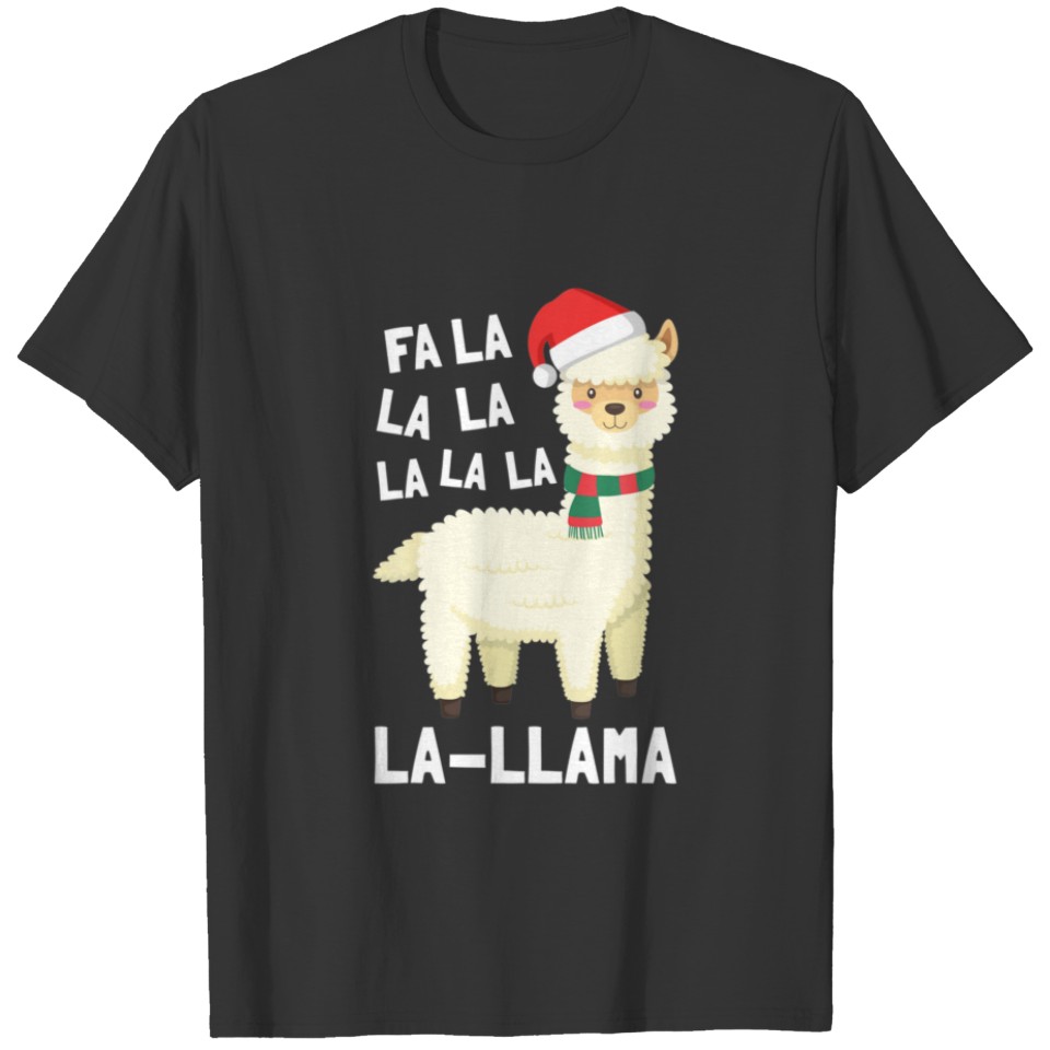 Christmas Fa La Llama T-shirt