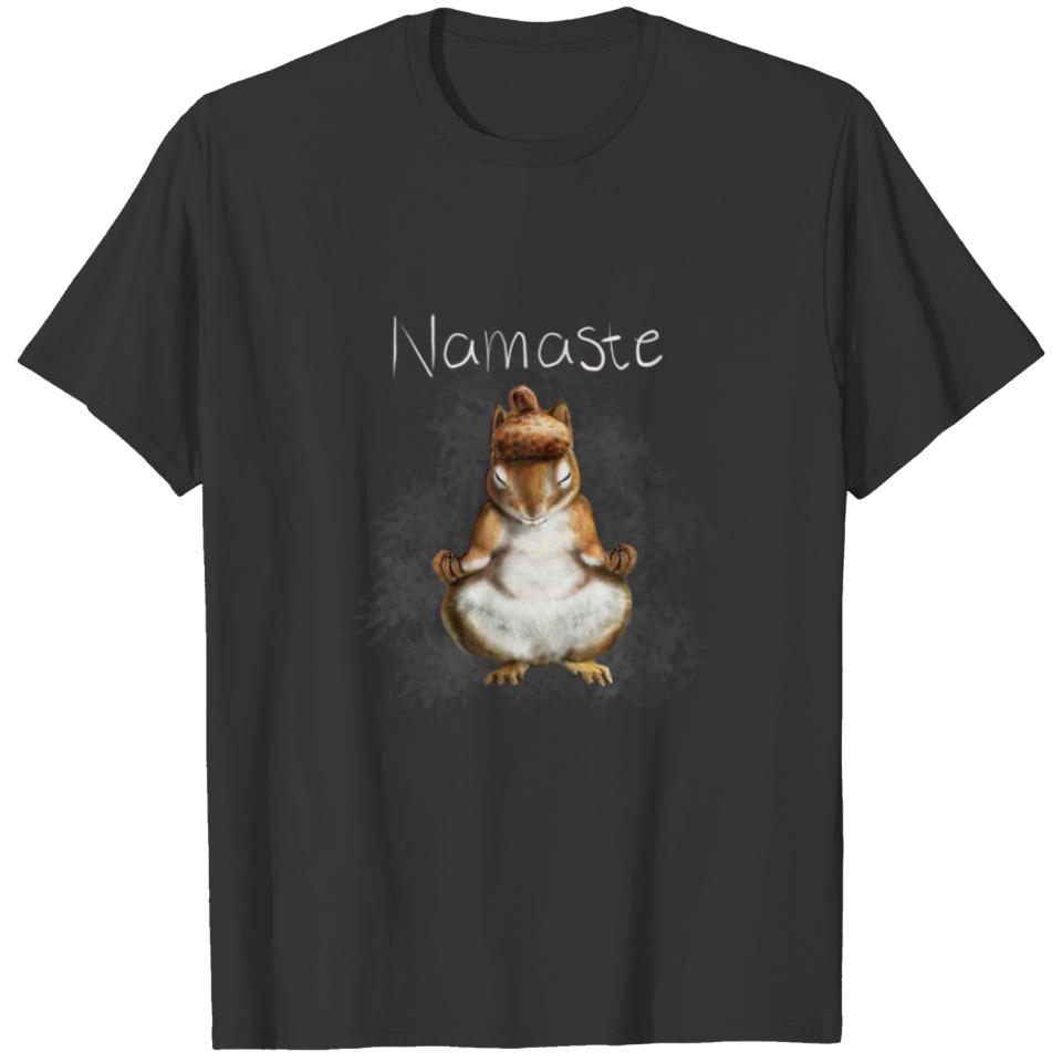 Namaste Yoga Pose With Chakra T-shirt
