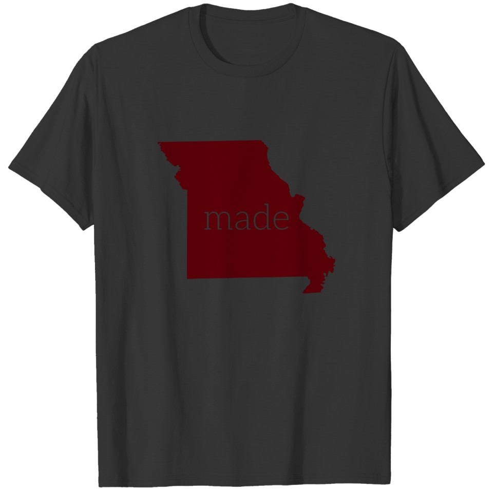 Missouri Made  {Maroon and Gray} T-shirt