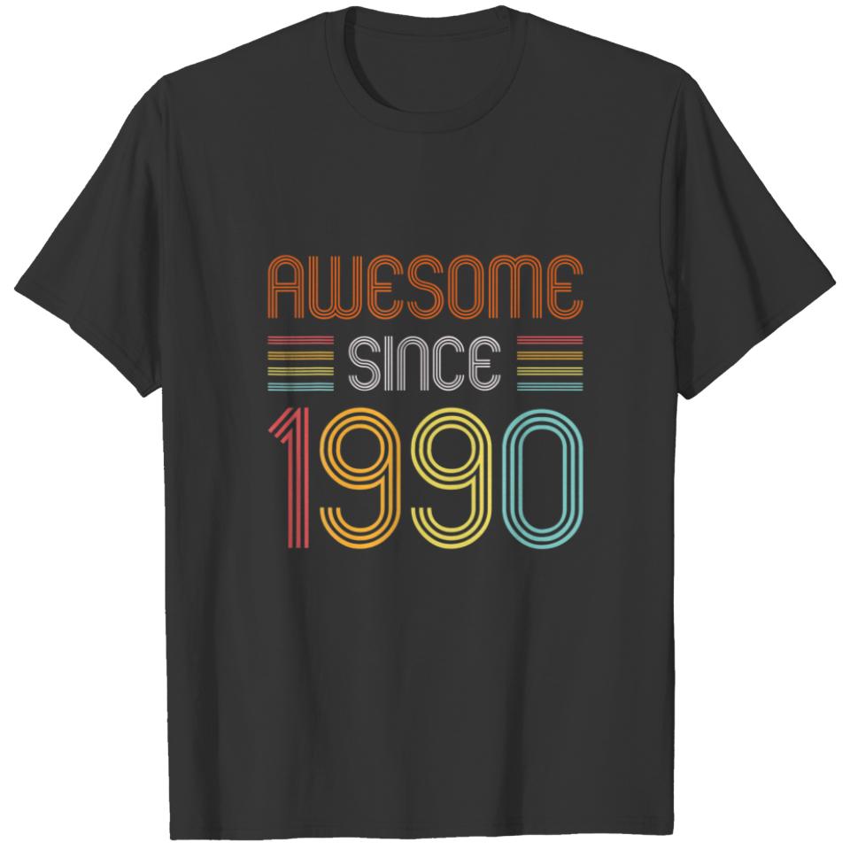 Awesome Since 1990 Funny Retro Vintage 32Nd Birthd T-shirt