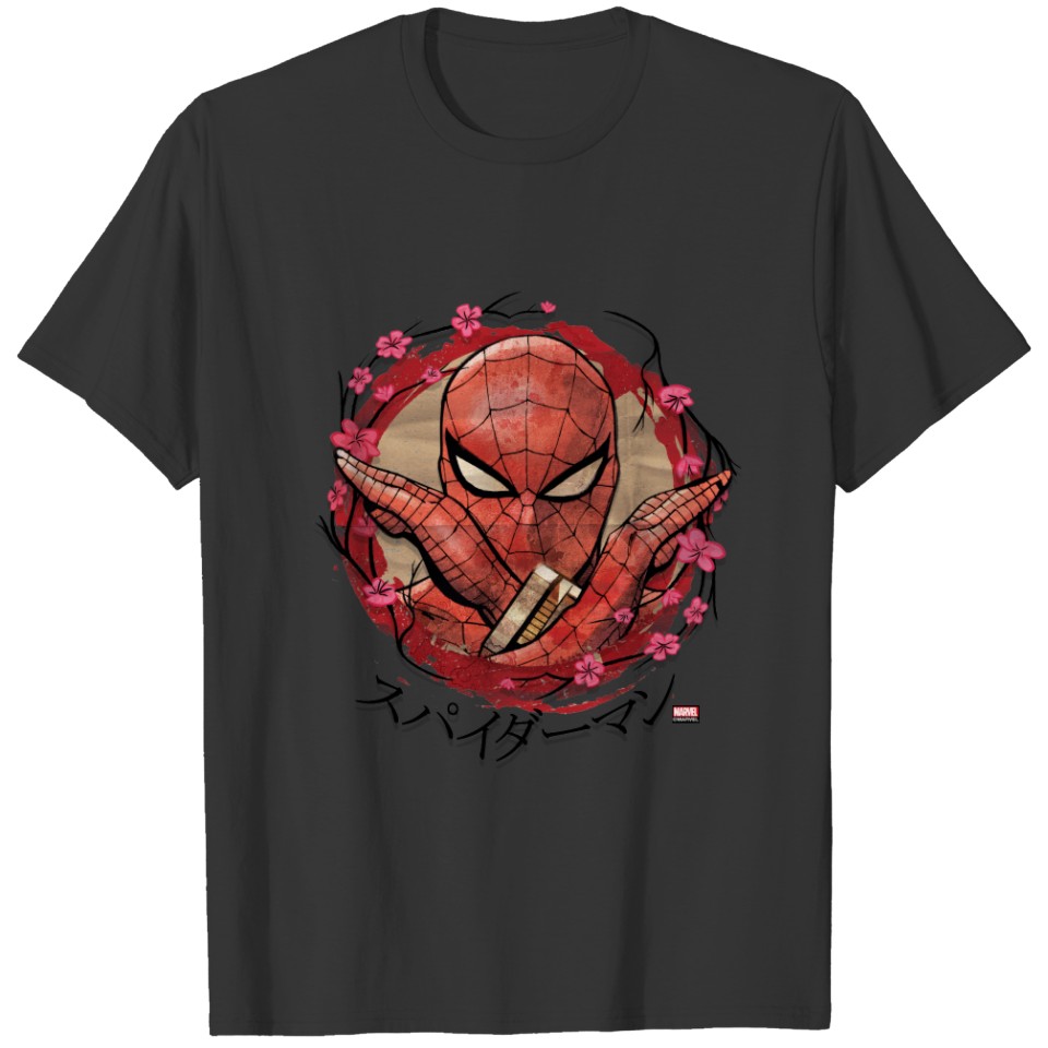 Spider-Man Japan | スパイダーマン Cherry Blossom Graphic T-shirt