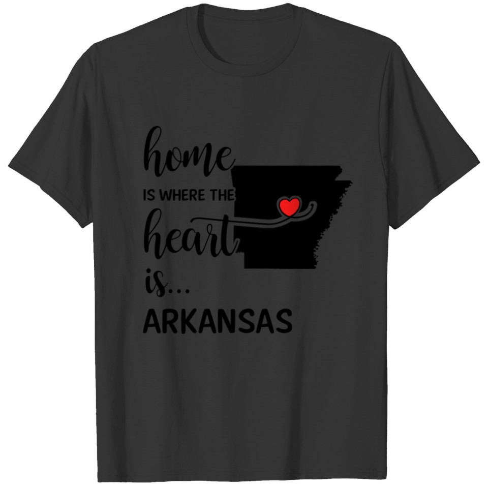 Arkansas home is where the heart is plus size T-shirt