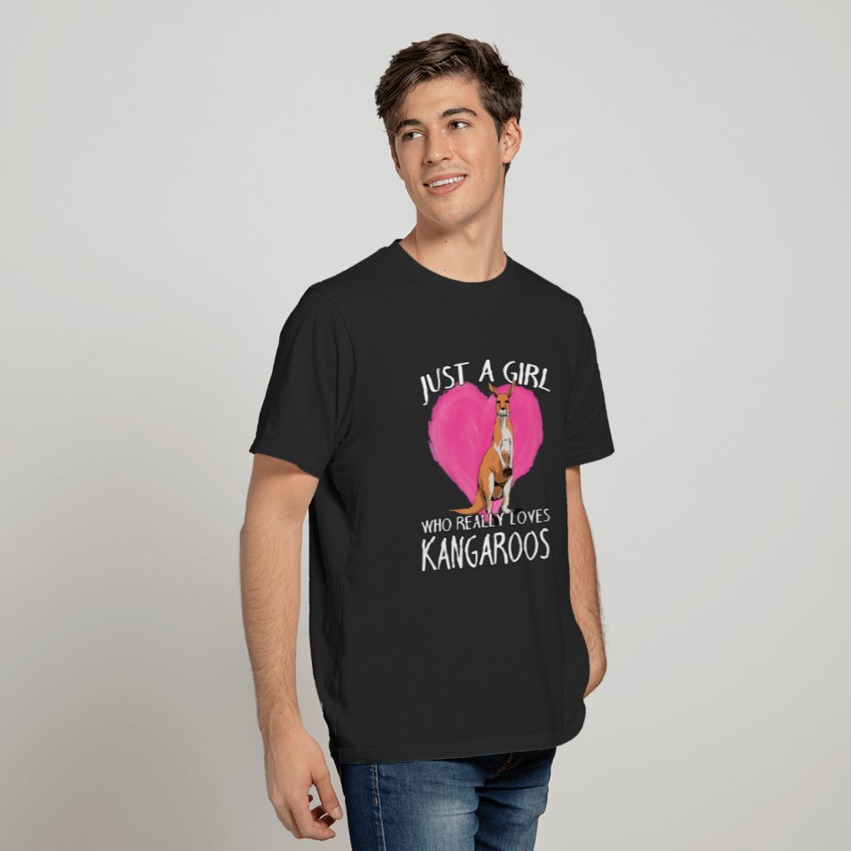 Just A Girl Who Really Loves Kangaroos T-Shirt