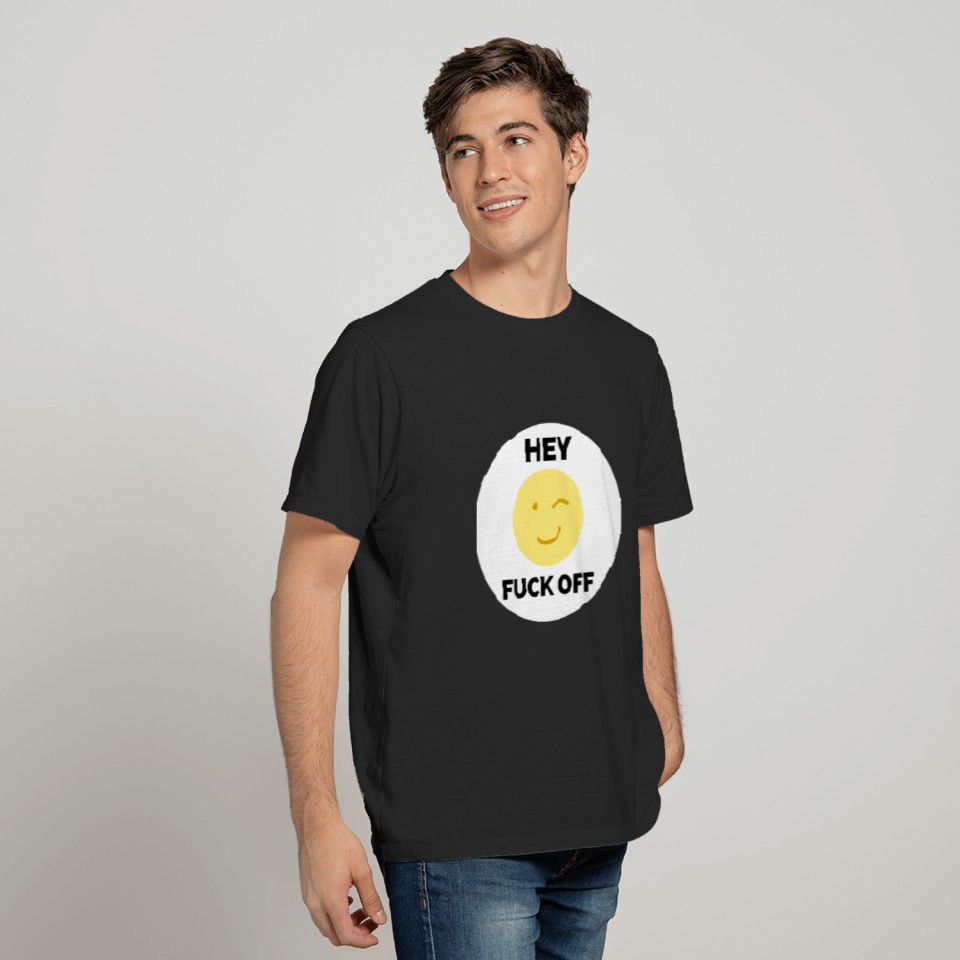 Hey Fk Off Fk Off-Emoji- T-Shirts