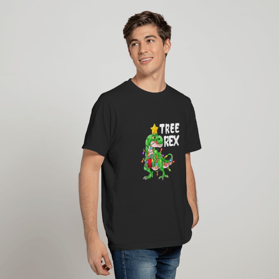 Funny Tree Rex Christmas TRex Dinosaur Xmas Dinosaur T-Shirts