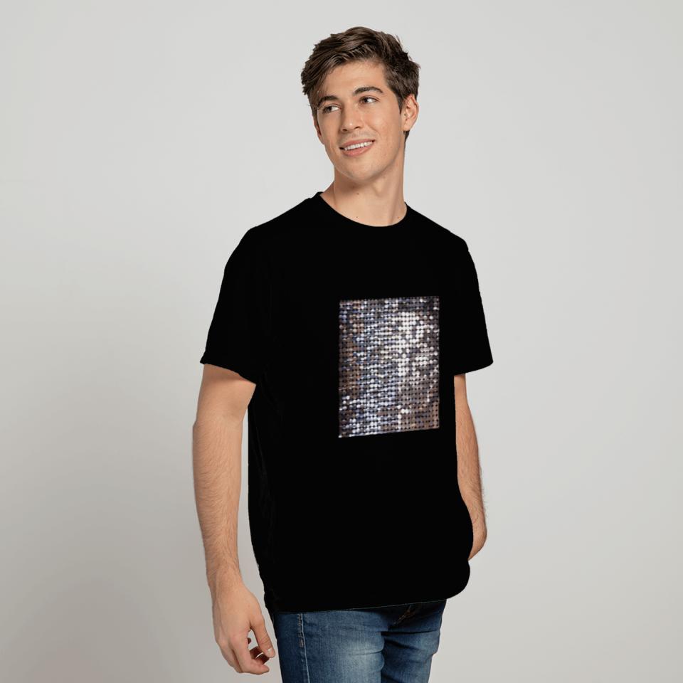 Silver Sparkling Sequin Look T-shirt