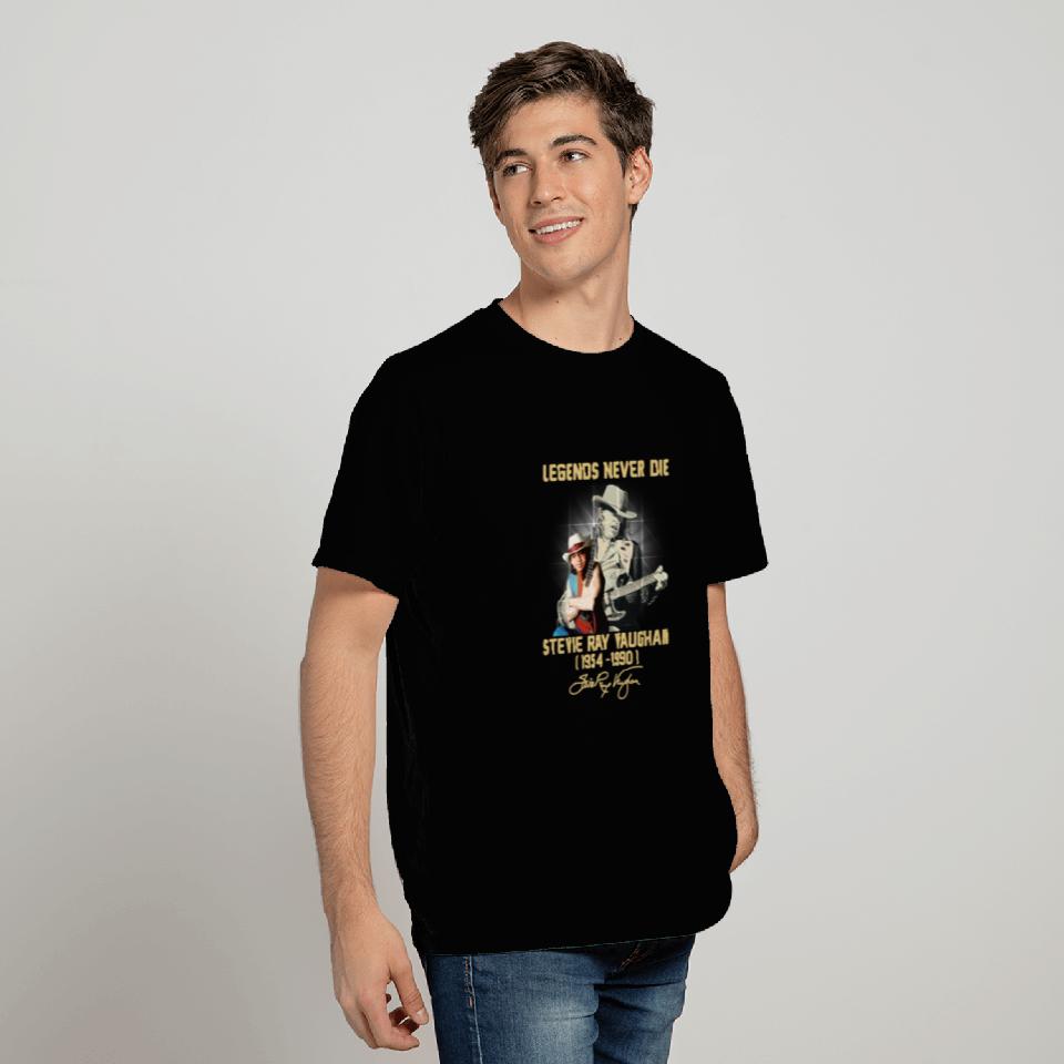 Stevie Ray Vaughan legends never die T-Shirts