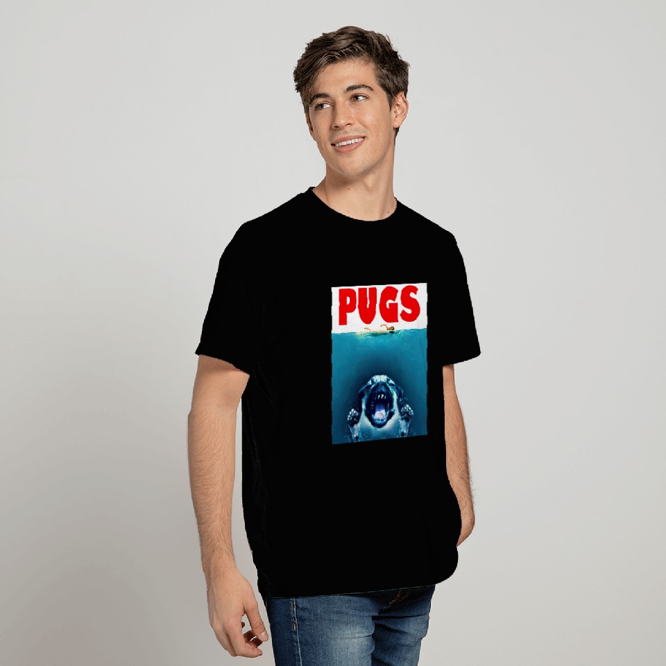 Jaws - Pug Version - Jaws Pugs - T-Shirt