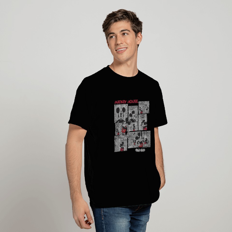 Disney Mickey Mouse Comic Squares T-Shirts