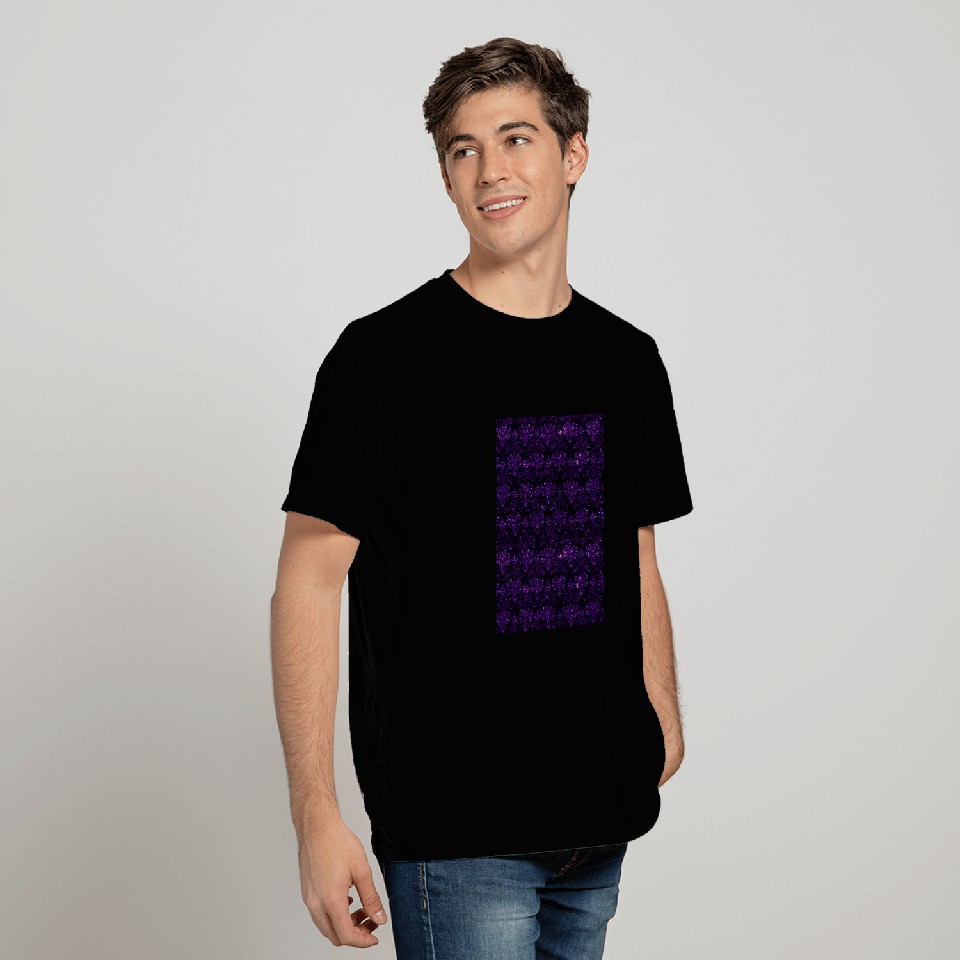 Disney Haunted Mansion purple glitter pattern Graphic T-Shirts