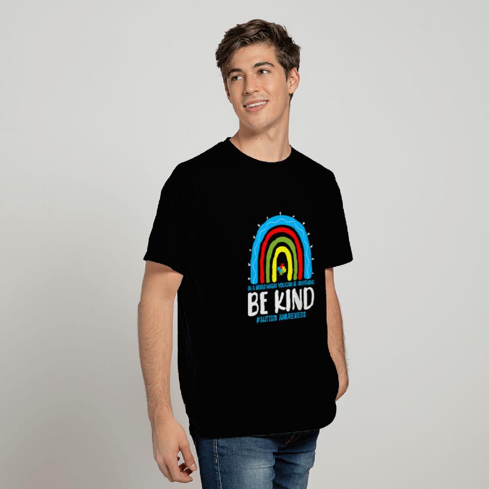 Autistic Month Rainbow Choose Kindness 1 T-Shirts