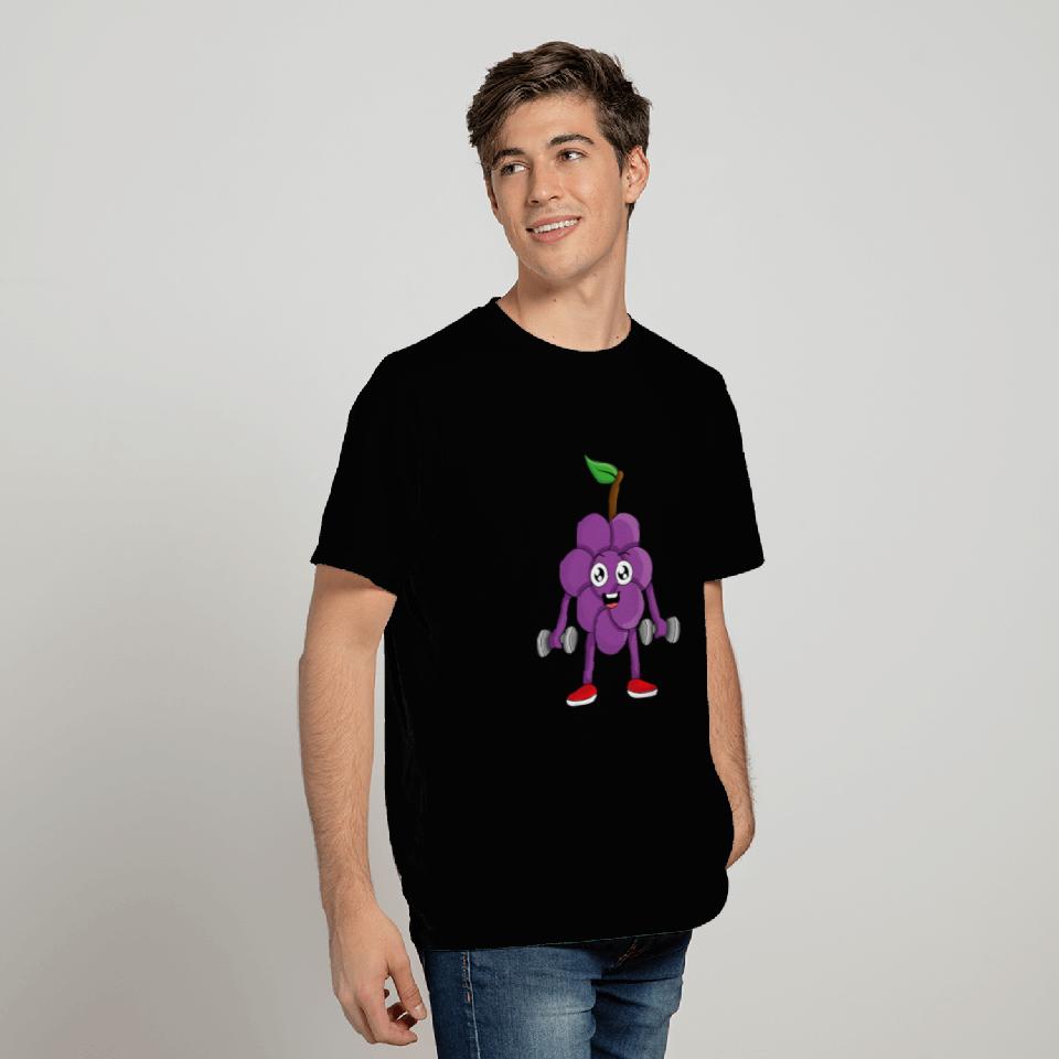 Veggie power exercising grape fun grape grape T-Shirts