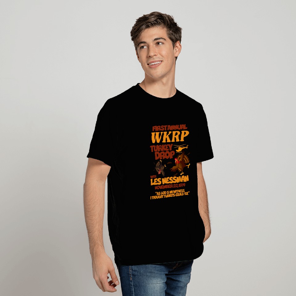 Thanksgiving 1st Annual WKRP Turkey Drop T Shirt
