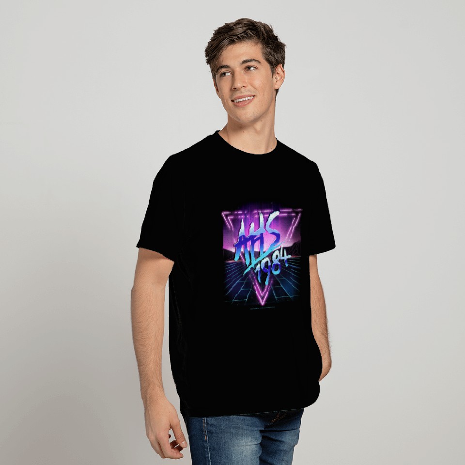 American Horror Story 1984 Neon Grid Logo T-Shirt