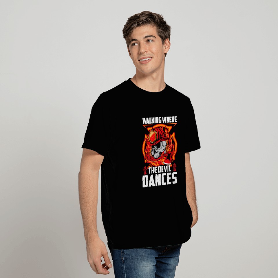 Fireman Firefighter Fireman Cool Graphics Firefighter Plus Size 18 Firemen T-Shirts