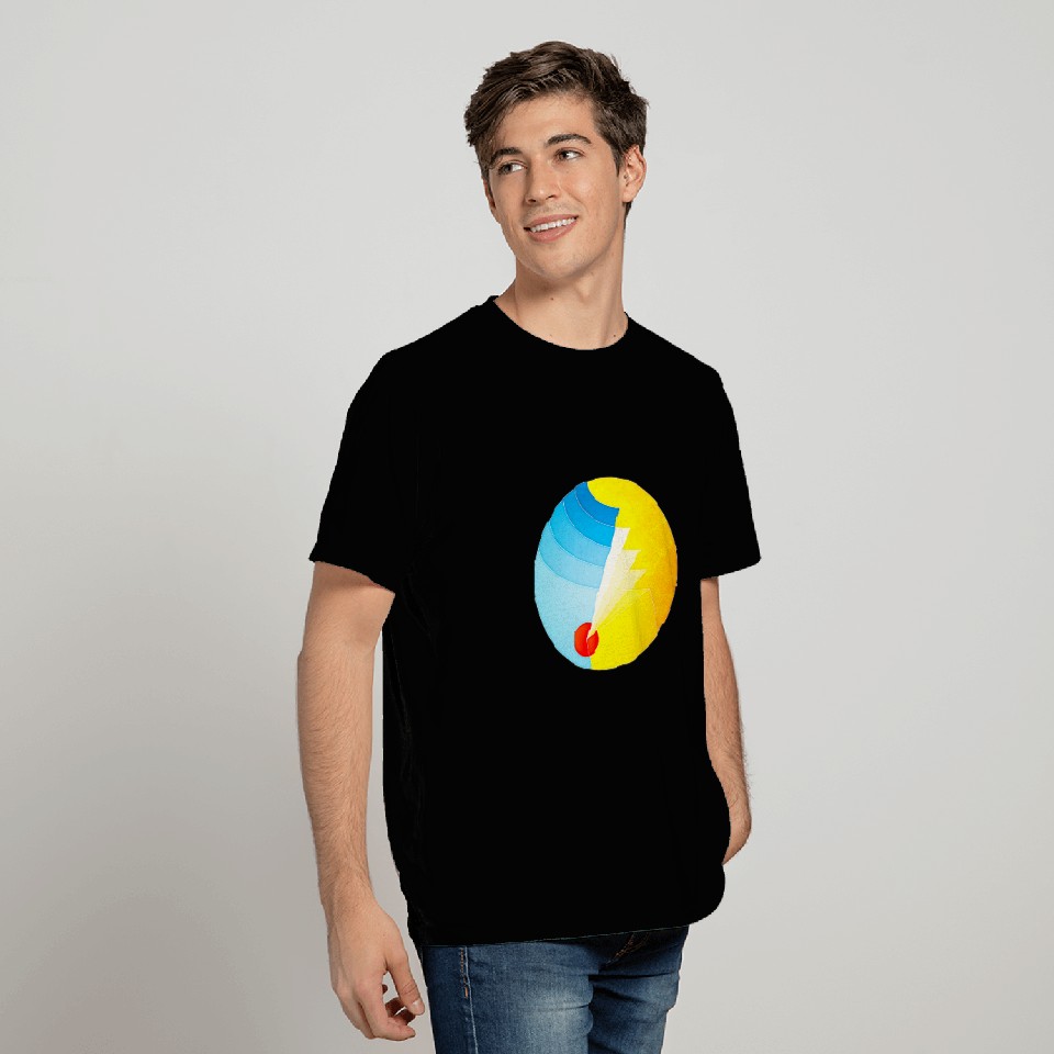 Abstract Circle Geometric Digital Illustration T-Shirts