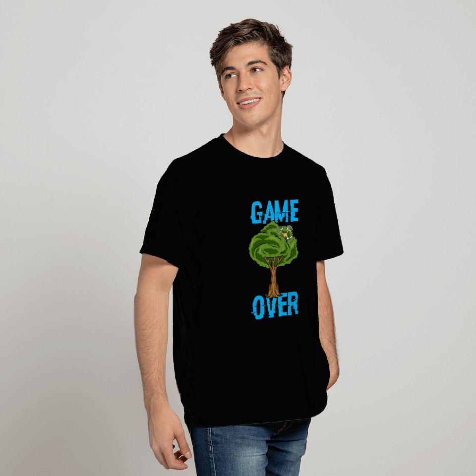 Game Over Drone stuck in a tree Funny Drone Pilot T-Shirts