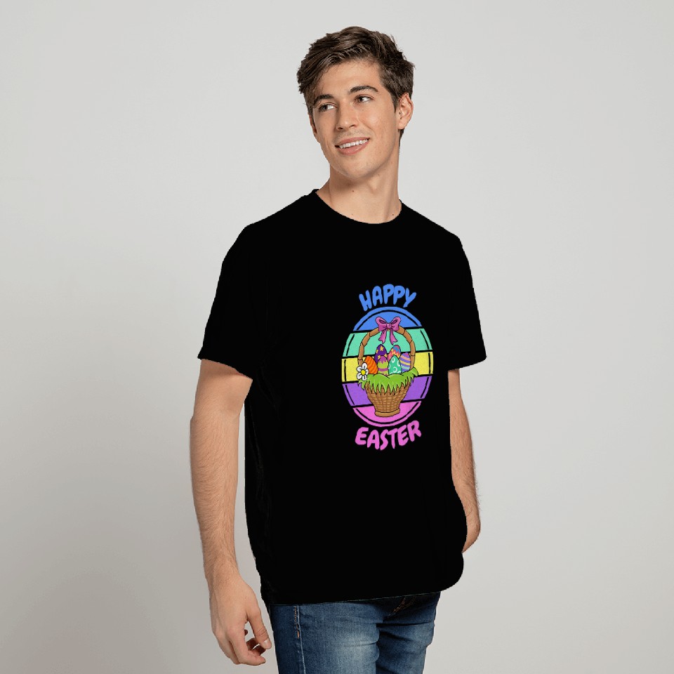 Happy Easter Egg Basket T-Shirts