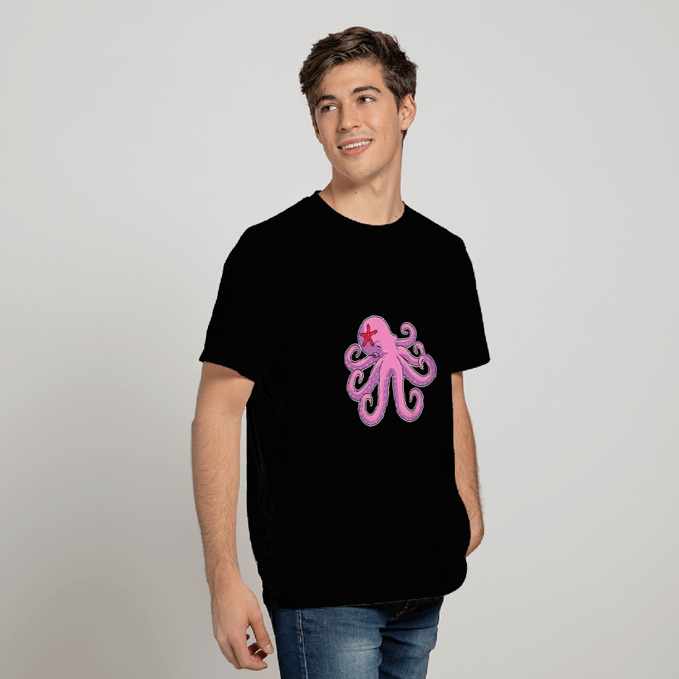 Octopus Pet Starfish T-Shirts