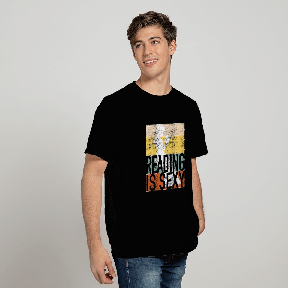 Book Fun Reading is Sexy vintages 50s Retro Distressed Style T-Shirts