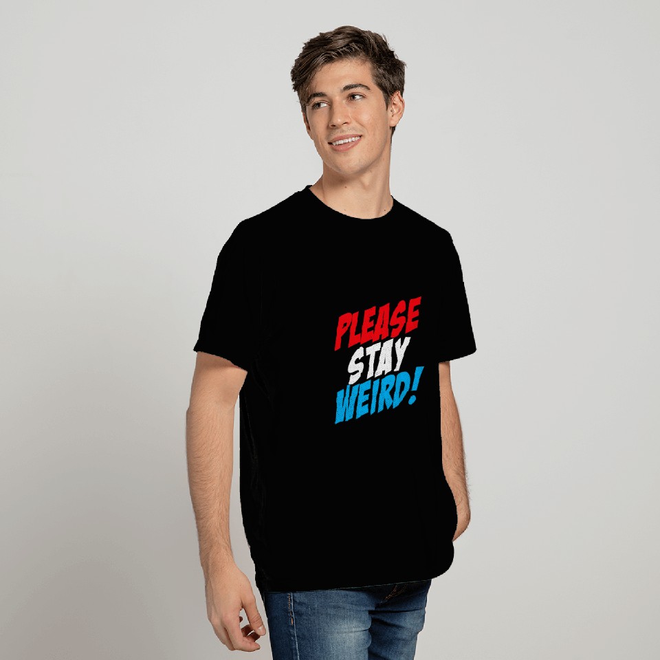 Book Fun Stay Weird Funny Cool Comic Book Style T-Shirts