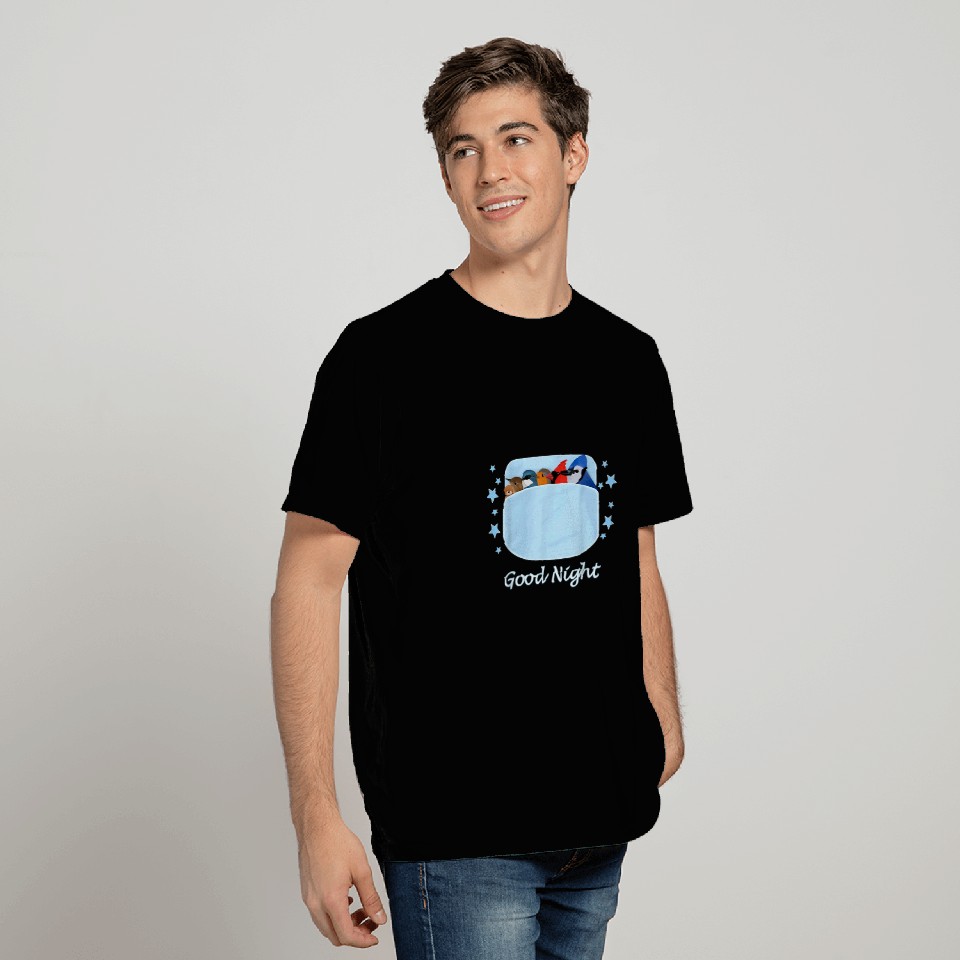 Bear Pet Blue Jay Cardinal Wren Teddy Bear Good Night Pyjamas Bird T-Shirts