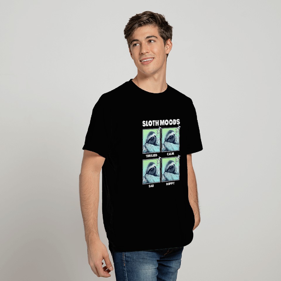 Sloth Pet Moods Box Up T-Shirts