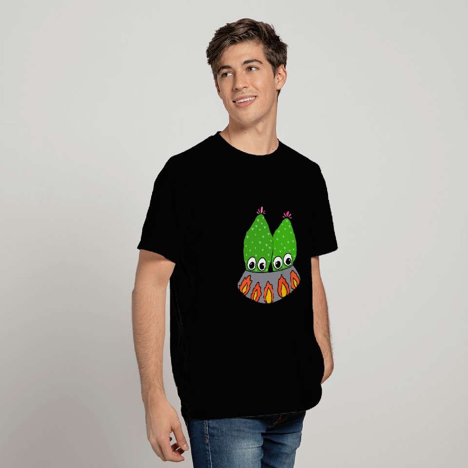 Cacti Couple In A Nice Pot T-Shirts