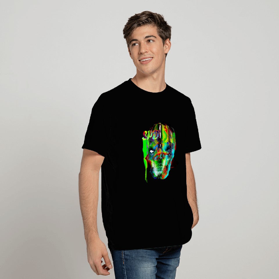 Halloween Joyful Art Skeleton T-Shirts