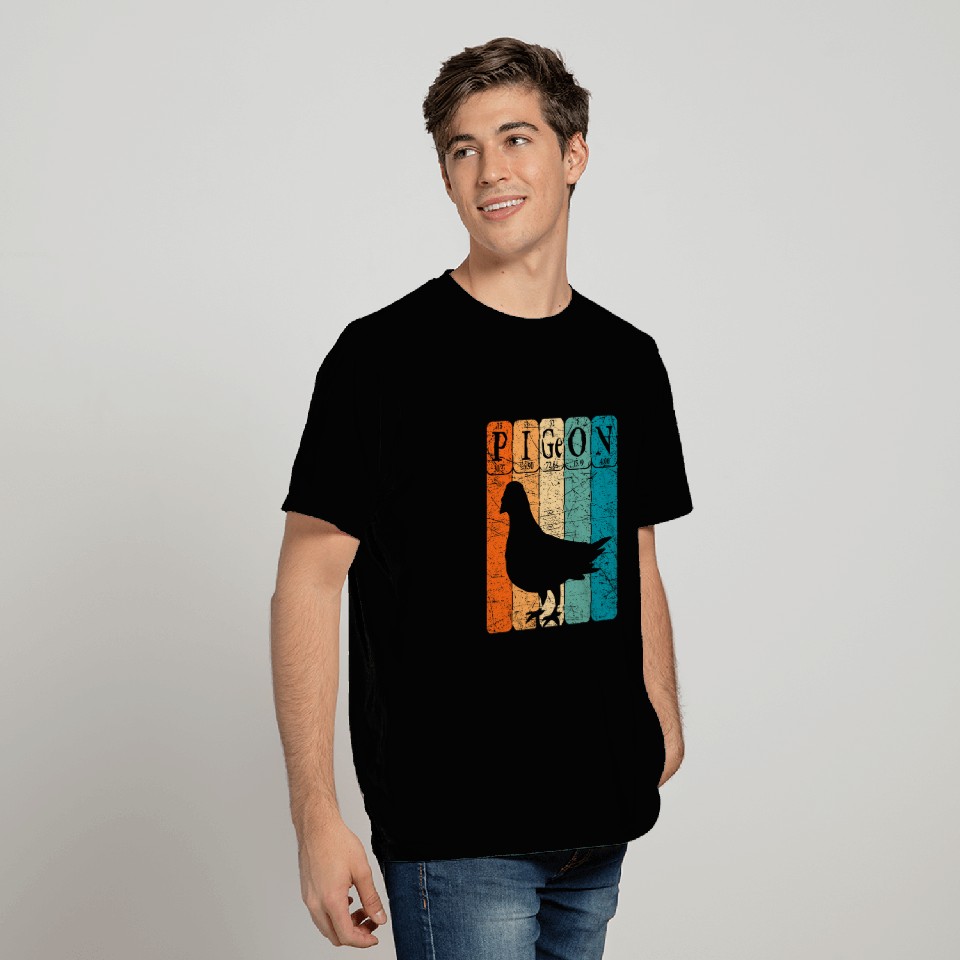 Pigeon Periodic Table Elements Birdwatching Ornithology T-Shirts