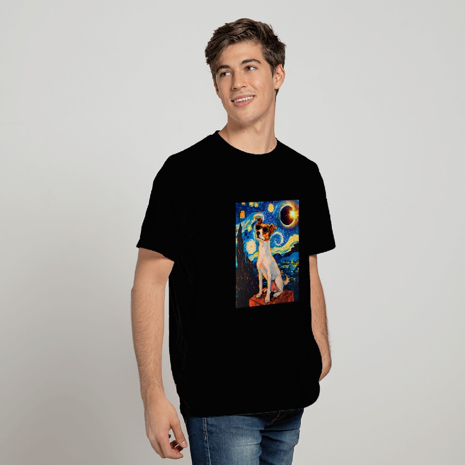 Total Solar Eclipse Toy Fox Terrier Dog T-Shirts
