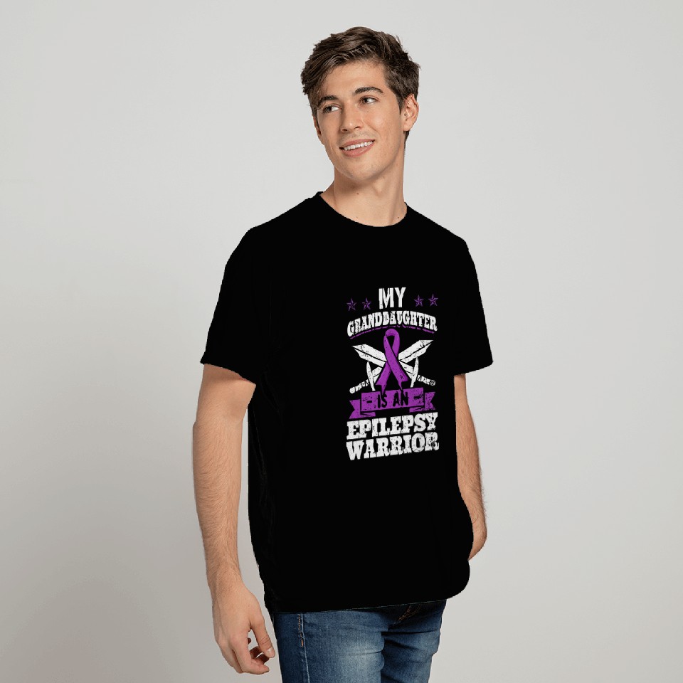 My Granddaughter Is An Epilepsy Warrior Grandparents T-Shirts