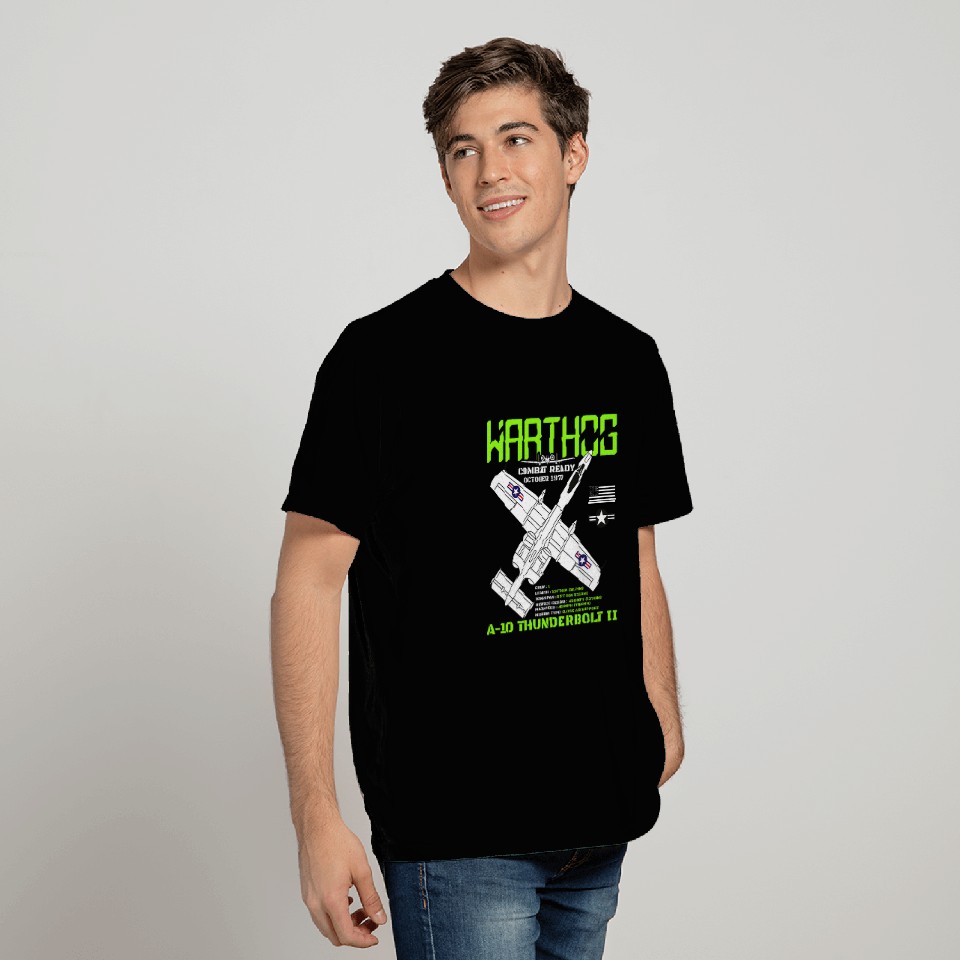 A10 Warthog Fighter Jet Specs Military Airplane Warthog T-Shirts