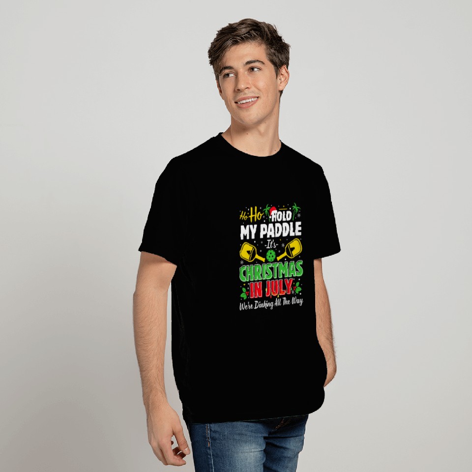 Christmas In July Summer Pickleball T-Shirts