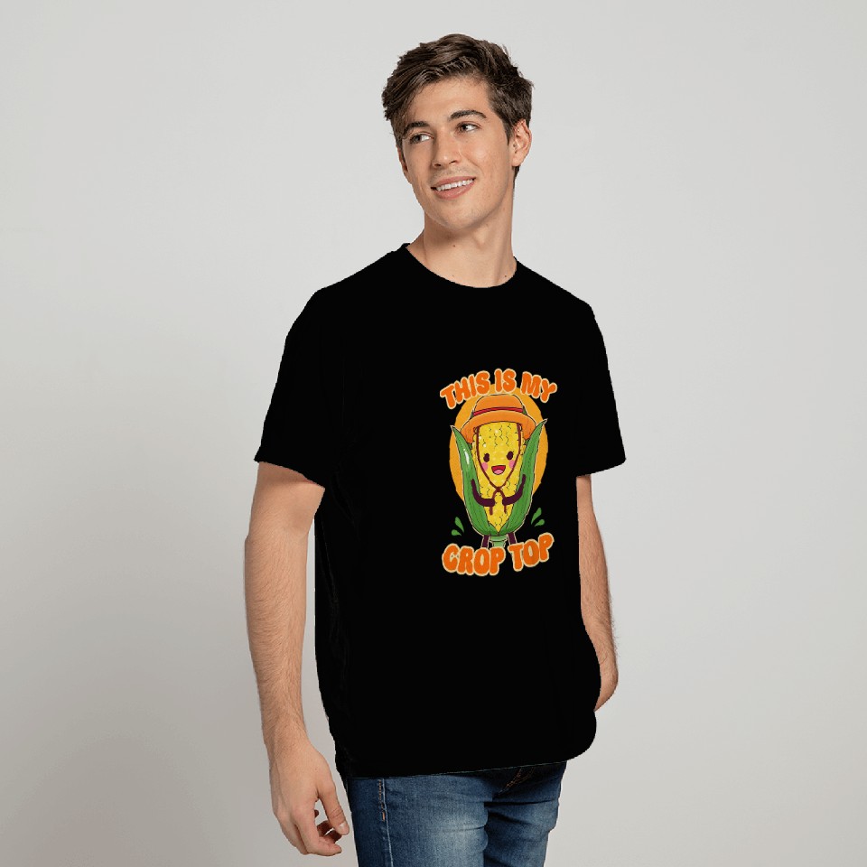 Corn Lover This Is My Crop Top Corn Farmer Kids Maize T-Shirts